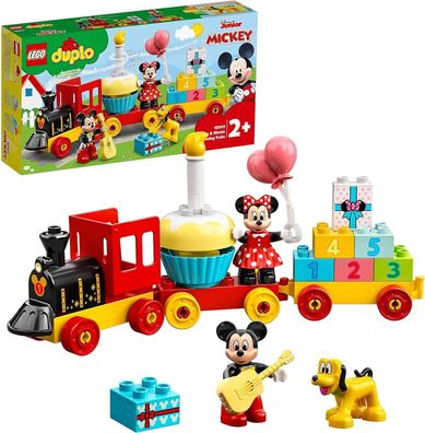 LEGO 10941 DUPLO Disney Mickys und Minnies Geburtstagszug, Zug-Spielzeug, Kinder