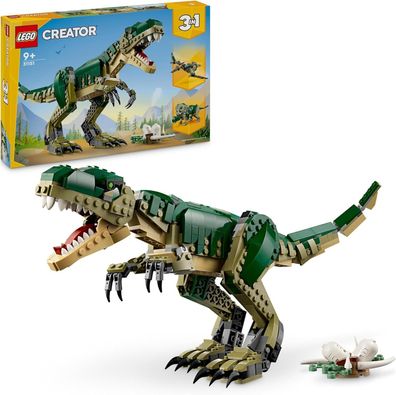 LEGO Creator T. Rex, 3-in-1-Dino zum Umbauen in einen Triceratops, Spielzeug