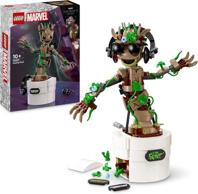 LEGO Marvel Tanzender Groot animierte Minifigur 459-tlg Bau-Set Spielzeug Kinder