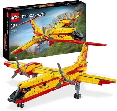 LEGO Technic Löschflugzeug Feuerwehr-Flugzeug-Spielzeug als Geschenk-Idee Kinder