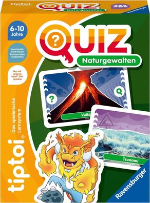 Ravensburger tiptoi 00167 Quiz Naturgewalten, Quizspiel fér Kinder ab 6 Jahren