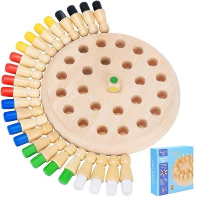 Memory Schach Holz Kinder, Memory Match Stick Gedächtnisspiel fér Kinder Spiel