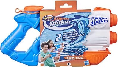 Super Soaker Twin Tide Wasserpistole doppelter Spritzpower Pump-Funktion, Kinder