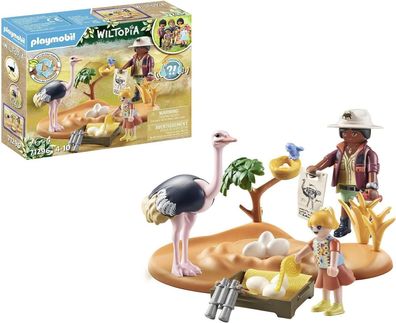 Playmobil Wiltopia 71296 Zu Gast bei Papa Strauß spielerischer Tierschutz Kinder