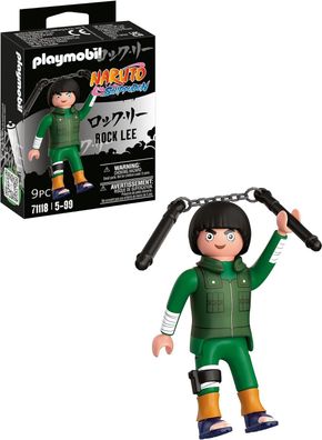 Playmobil Naruto 71118 Rock Lee mit Accessories, kreativer Spielspaß fér Kinder