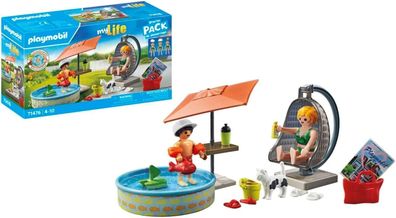 Playmobil My Life 71476 Planschspaß zu Hause ab 4 Jahren, Spielzeug fér Kinder