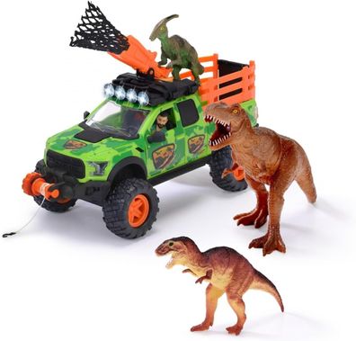 Dickie Toys - Dinosaurier-Fahrzeug Dino Hunter (25 cm) - Spielzeug-Auto, Kinder