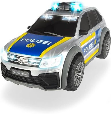 Dickie Toys Volkswagen VW Tiguan R-Line, 25cm, Polizeiauto mit Licht, Spielzeug