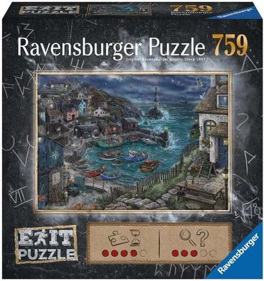 Ravensburger EXIT Puzzle 17365 Das Fischerdorf - 759 Teile Puzzle fér Erwachsene