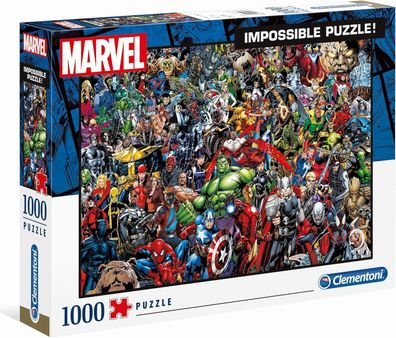 Clementoni 39411 Marvel Universe â€? 1000 Teile, Impossible Puzzle, Superhelden