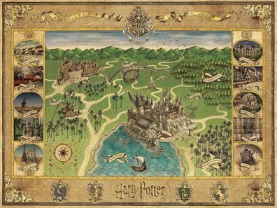 Ravensburger Puzzle 16599 - Hogwarts Karte - 1500 Teile Puzzle fér Erwachsene