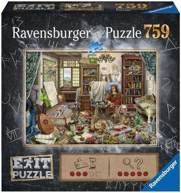 Ravensburger EXIT Puzzle 16782 Das Kénstleratelier 759 Teile, Familie & Kinder