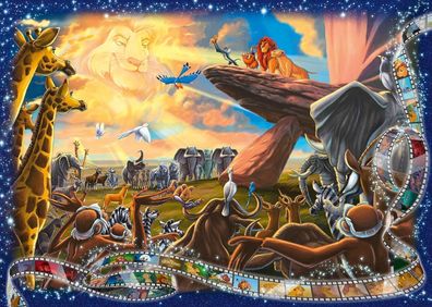 Ravensburger Puzzle 19747 Der König der Löwen 1000 Teile Disney Puzzle, Familie