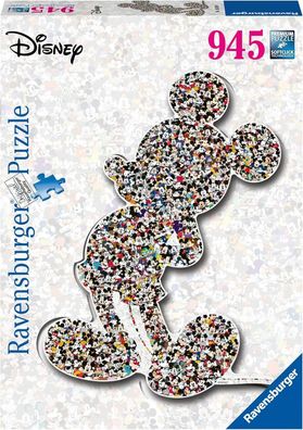Ravensburger Puzzle 16099 - Shaped Mickey - 945 Teile Disney Puzzle fér Kinder