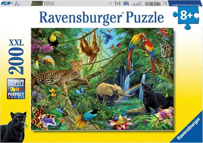 Ravensburger Kinder-Puzzle - 12660 Tiere im Dschungel - Tier-Puzzle fér Kinder