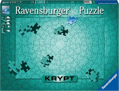 Ravensburger Puzzle 17151 Krypt Puzzle Metallic Mint Schweres Puzzle Erwachsene