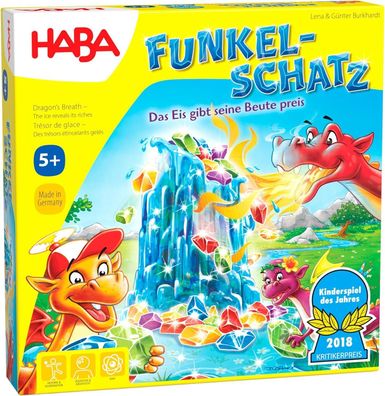 Haba Funkelschatz Brettspiel, Kinderspiel des Jahres 2018, Mitbringspiel Spiel