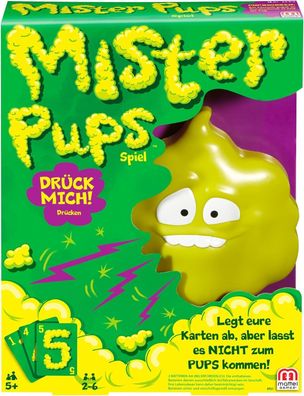 Mattel Games Mister Pups, lustiges Kartenspiel fér Kinder und die Familie