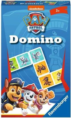 Ravensburger Mitbringspiel - 20845 - Paw Patrol Domino - Das bekannte Legespiel