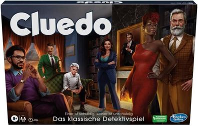 Hasbro Gaming Cluedo Brettspiel fér Kinder ab 8 Jahren, neu gestaltetes Cluedo