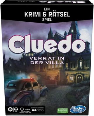 Hasbro Cluedo Verrat in der Villa, EIN Krimi- & Rätselspiel, kooperatives Spiel