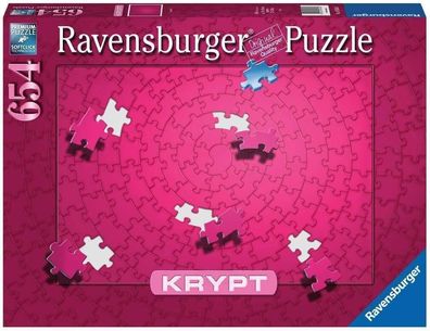 Ravensburger Krypt Puzzle Pink mit 654 Teilen, Schweres Puzzle fér Erwachsene