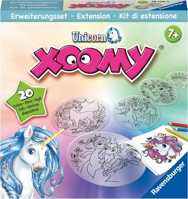 Ravensburger Xoomy Erweiterungsset Unicorn 18134 - Zauberhafte Einhörner, Malen