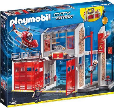 Playmobil City Action 9462 Große Feuerwache mit Soundeffekten, Ab 5 Jahren