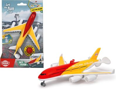 Dickie Toys - Decken-Flugzeug (18 cm) Sky Flyer batteriebetrieben, Spielzeug