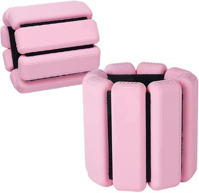 2x Handgelenk-Gewichte Knöchelgewichte Set Gewichts-Manschetten Fuß, Sport, rosa