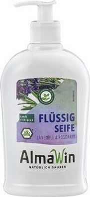 AlmaWin 3x Flüssigseife Lavendel & Rosmarin 500ml