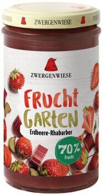 Zwergenwiese 6x FruchtGarten Erdbeere-Rhabarber 225g