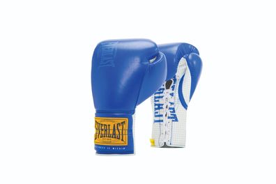 Everlast 1910 Sparring Laced Gloves Blue