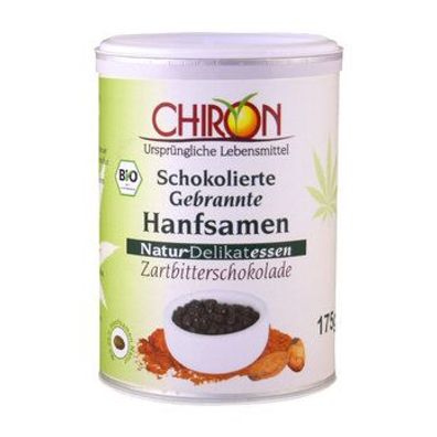 CHIRON 3x Schokolierte gebrannte Hanfsamen Zartbitter 175g