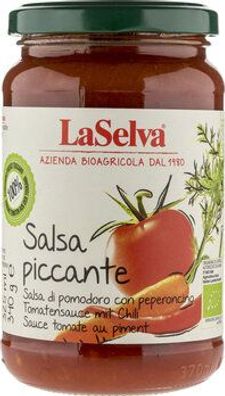 LaSelva 3x Salsa piccante - Tomatensauce mit frischem Gemüse und Chili 340g