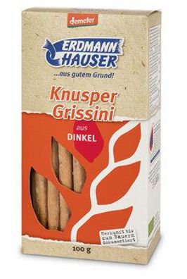 ErdmannHAUSER Getreideprodukte GmbH 3x ErdmannHAUSER demeter Knusper Grissini 100g