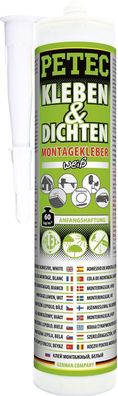 PETEC 94529 Kleben & Dichten Montagekleber weiß 290ml