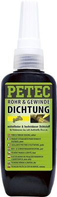 PETEC 97217 Rohr- & Gewindedichtung gelb hochfest Rohrdichtung 50g