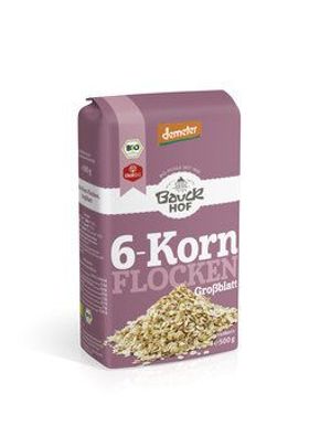 Bauck Mühle 3x 6-Korn Flocken ohne Weizen Demeter 500g