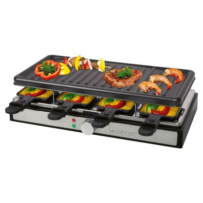 Clatronic Raclette-Grill RG 3757 – 8 Personen, Cool-Touch-Gehäuse