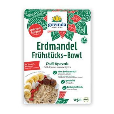 Govinda 3x Erdmandel-Frühstücks-Bowl - Chufli Ayurveda 500g