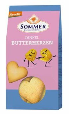 SOMMER 6x Demeter Dinkel Butterherzen mit Bourbon-Vanille 150g