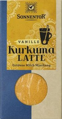 Sonnentor 6x Kurkuma Latte Vanille, Packung 60g