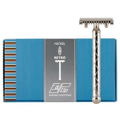 Fatip Nickel Retrò Rasierhobel offener Kamm 42116