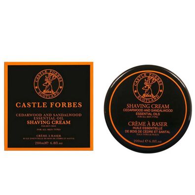 Castle Forbes Cedarwood and Sandalwood Rasiercreme 200 ml