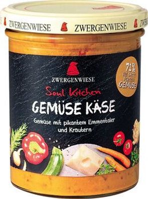 Zwergenwiese 3x Soul Kitchen Gemüse Käse 370g