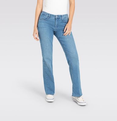 MAC Flared Fit Jeans aus Authentic Stretch Denim in Winter Baby Blue