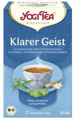 Yogi Tea®, Yogi Tea GmbH 6x Yogi Tea® Klarer Geist Bio 17x1,8g