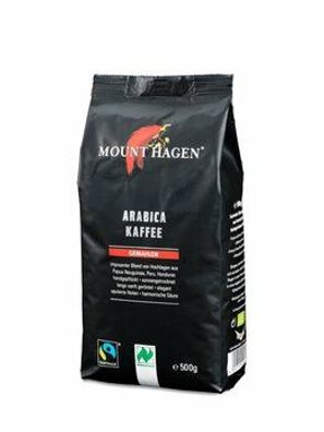 MOUNT HAGEN 3x Mount Hagen Bio FT Röstkaffee, gemahlen 500g