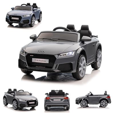 ES-Toys Kinder Elektroauto Audi TTRS, EVA-Reifen, Sicherheitsgurt, Fernbedienung